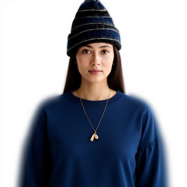 Scotch Soda Felpe Donna Indigo Lavato Maniche Palloncino