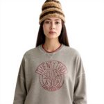 Scotch Soda Felpa Donna Oversized Grigio Melange U031