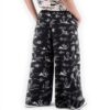 Pantaloni Scotch Soda Donna Gamba Larga Vita Contrasto