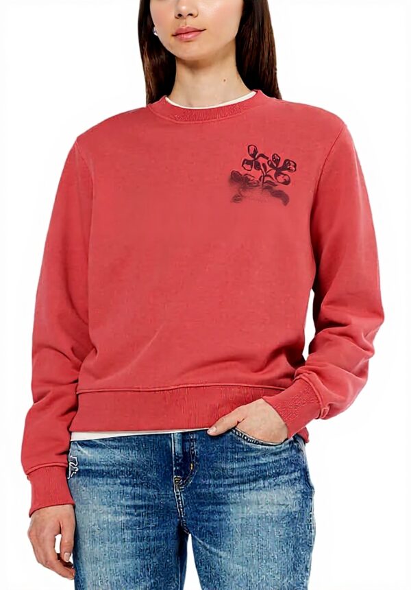 Scotch Soda Felpa Donna Chest Artwork Nero Maglia Tuta