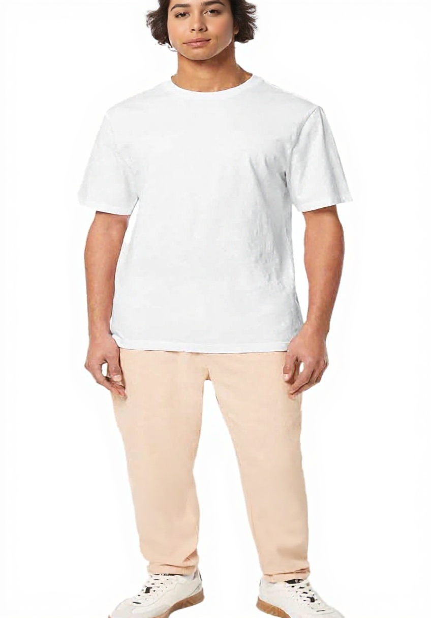 T-shirt Scotch & Soda uomo in lavanda brillante su sfondo neutro