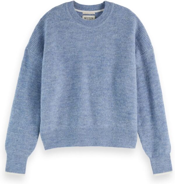 Mamiye Brothers Donna Denim Sbiadito Maglia Maniche Lunghe-1