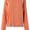 T-shirt Donna Mamiye Brothers Collo Mock Maniche Lunghe-3
