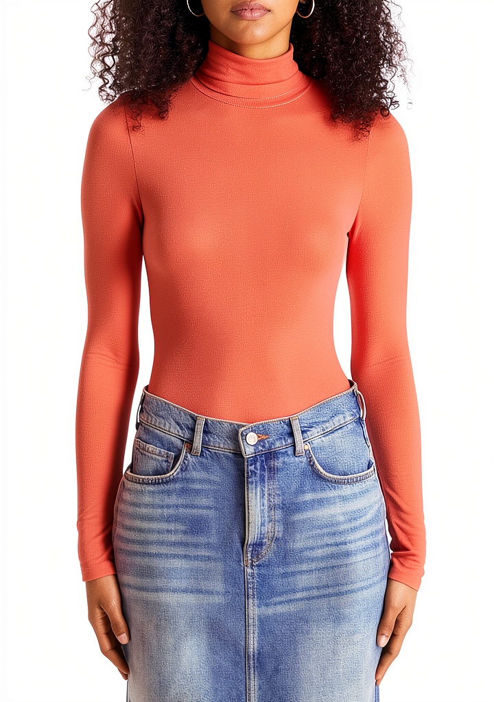 'T-shirt donna Mamiye Brothers in colore Faded Denim'