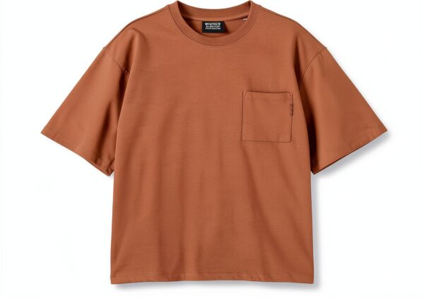 United Legwear T-shirt Uomo Girocollo Tasca Petto-0