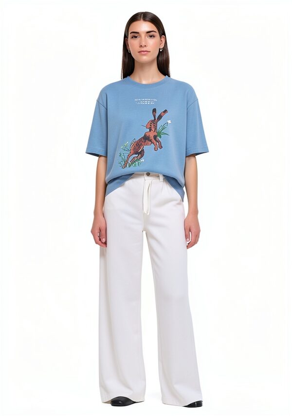 Mamiye Brothers Donna T-shirt larga arte petto retro-1