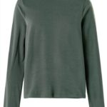 T-shirt Donna Mamiye Brothers Slim Fit Maniche Lunghe-0