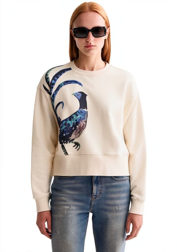 Scotch Soda Maglia Donna Loose Fit Washed Artwork Zabaione
