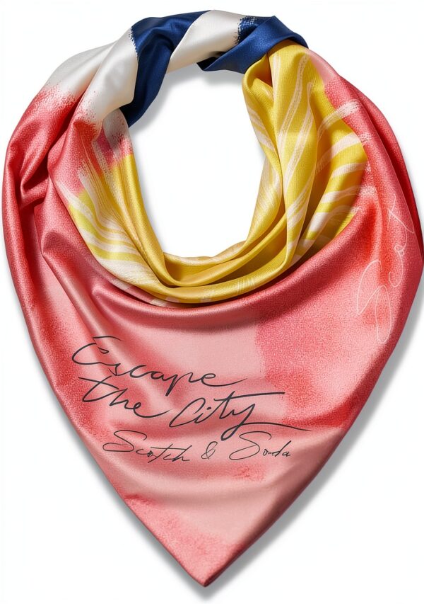 Sciarpa Scotch Soda Astratta Donna Foulard Bianco 130