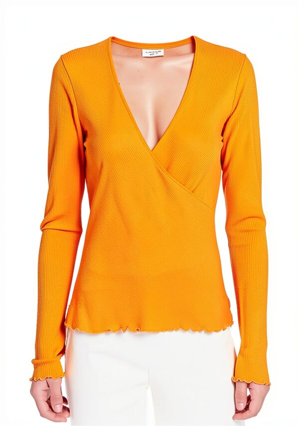 Top Avvolgente Scotch Soda Donna Coste Misto Ecovero