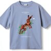 Mamiye Brothers Donna T-shirt larga arte petto retro-2