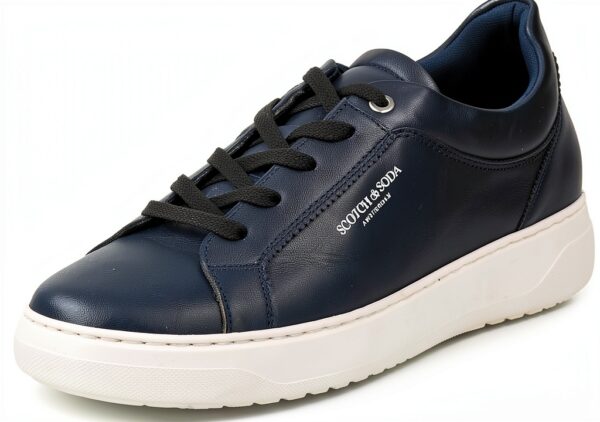 Scotch Soda Duran Sneaker Uomo Pelle Blu Casual 42 EU