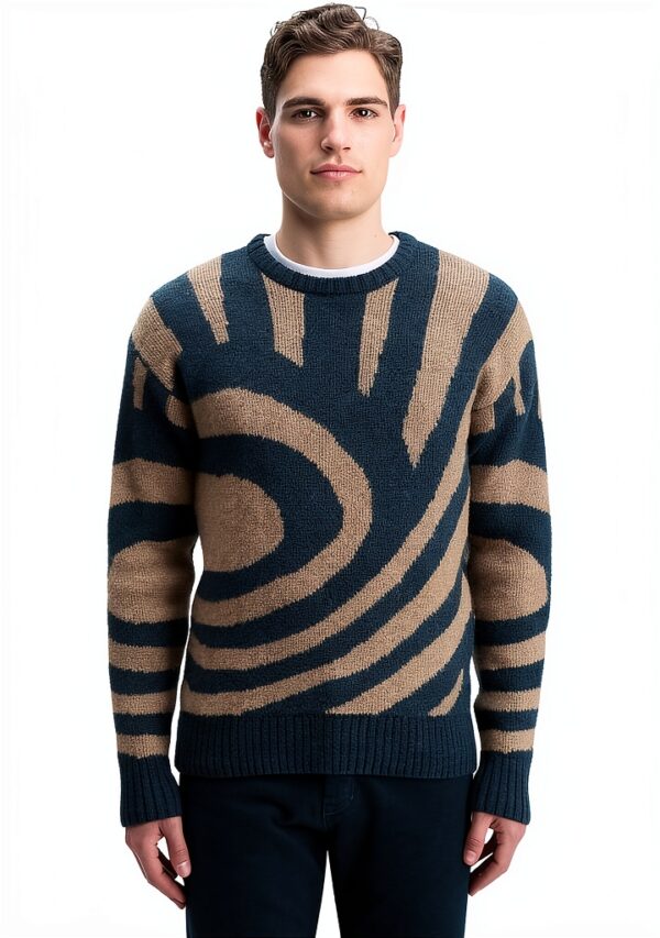 Maglione Scotch Soda girocollo morbido uomo blu