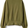 Felpa United Donna Washed Military Zip Mezza Lunghezza-1