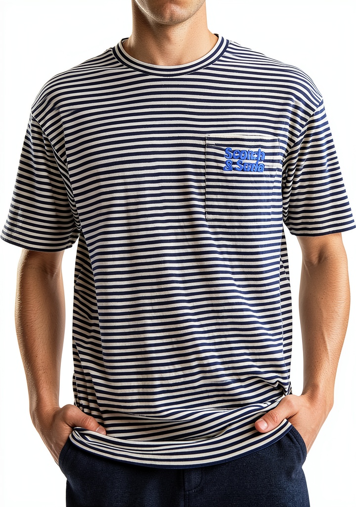T-shirt Scotch & Soda con taschino vista frontale