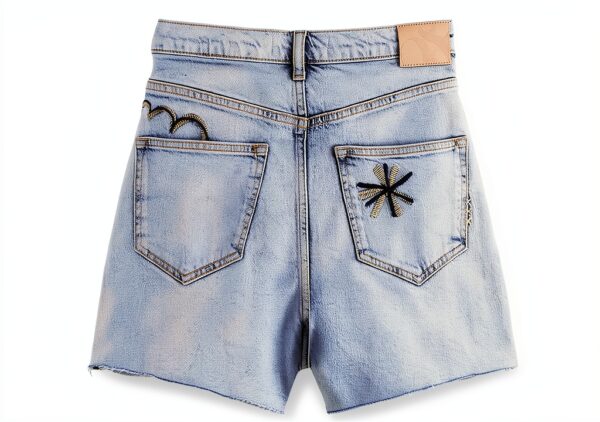 Jeans Mamiye Brothers Donna Spring Lights ricamo tasche-5
