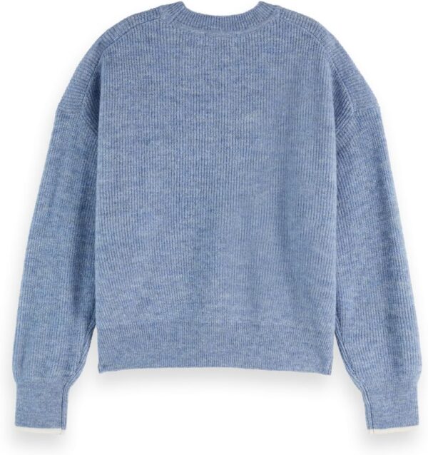 Mamiye Brothers Donna Denim Sbiadito Maglia Maniche Lunghe-2