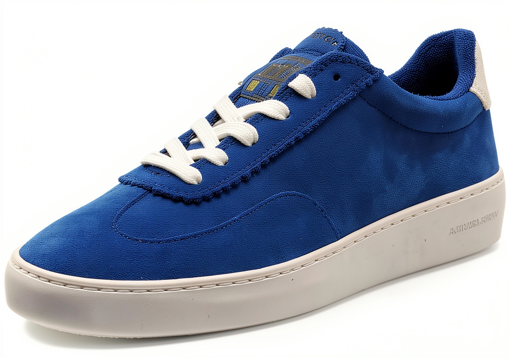 Scotch Soda Plakka Sneaker in blu su sfondo neutro