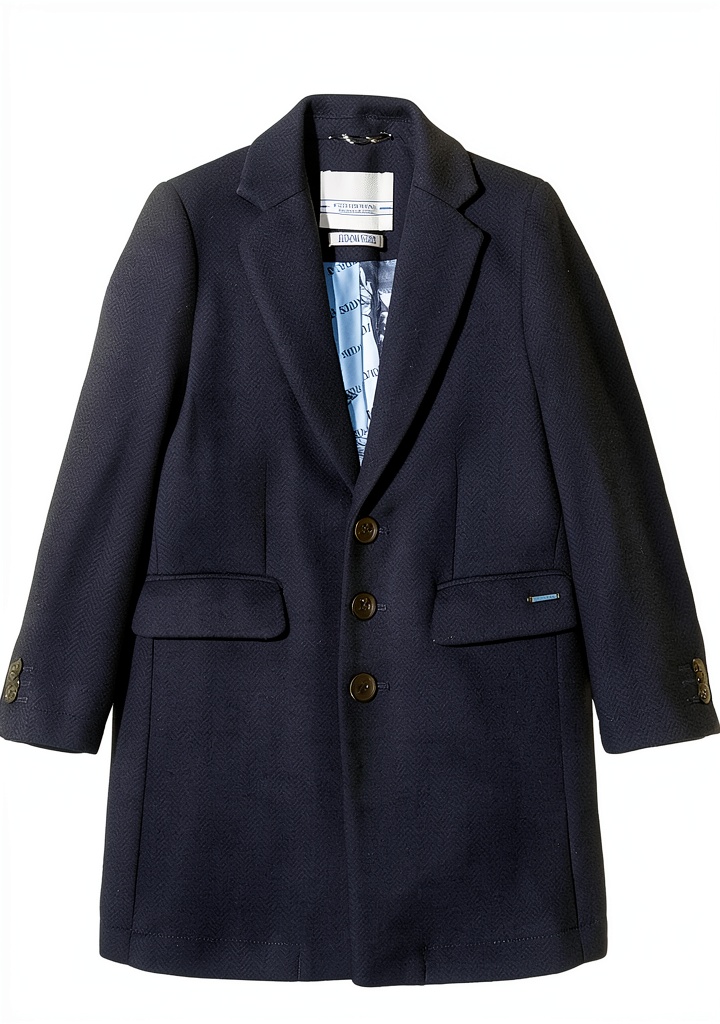 Giacca Scotch Soda Classic Coat indossata da bambino in contesto urbano