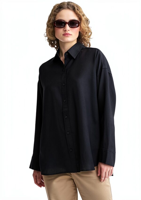 Scotch Soda Lino Maglietta Donna Elegante Comoda Nero