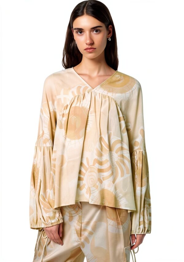 Crinkle Top Donna Scotch Soda Stampa Astratta Cotone