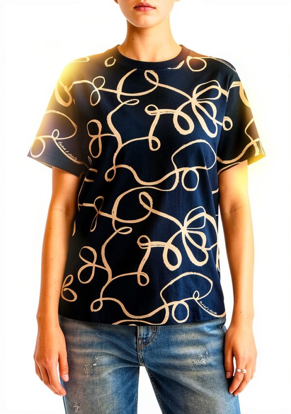 Scotch Soda T-Shirt Donna Stampa Completa Normale