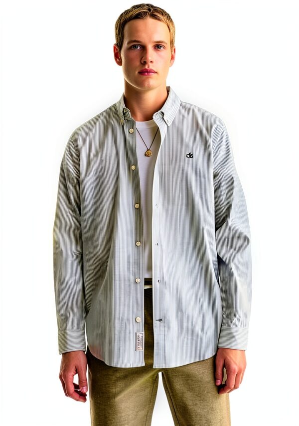 Camicia Oxford Scotch Soda Uomo Cotone Elastan Design