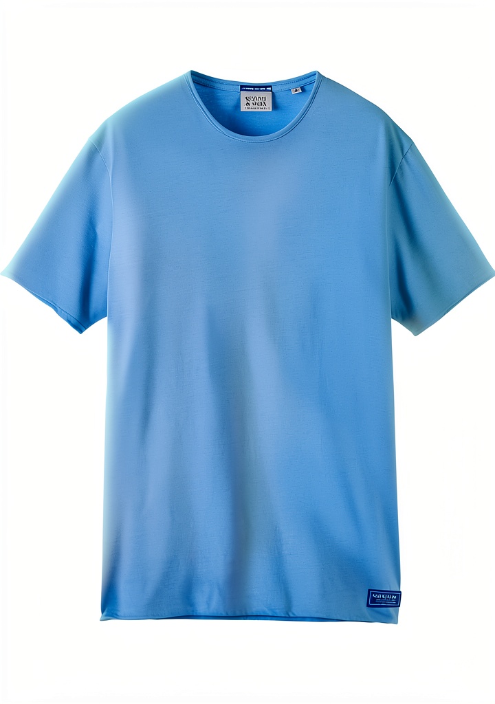 'Scotch Soda T-Shirt uomo in colore Atlantic Blue su sfondo neutro'