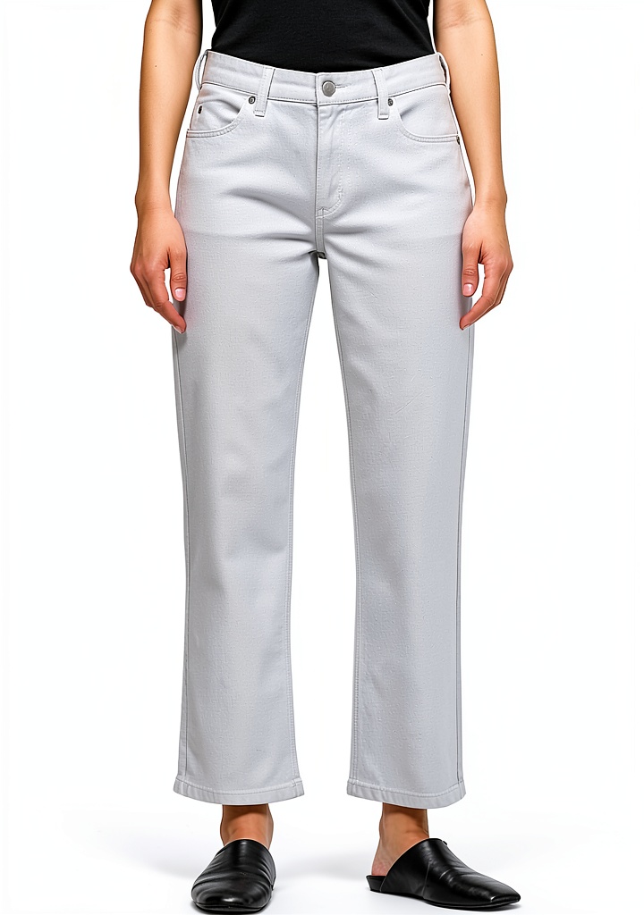 'Scotch Soda The Sky Straight Jeans in Clean Blue indossati in un contesto urbano'