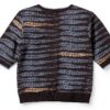 Maglia Donna Mamiye Brothers Jacquard Scollo Rotondo Manica-2