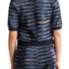 Maglia Donna Mamiye Brothers Jacquard Scollo Rotondo Manica-1