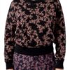 Felpa Mamiye Brothers Donna Jacquard Vestibilità Ampia-2