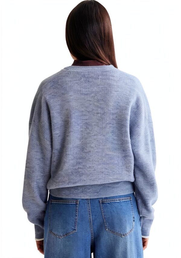 Maglione Scotch Soda Donna Denim Sbiadito Melange Maglioni-1