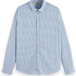 Camicia Scotch Soda Uomo Colletto Classico Logo Ricamato-0