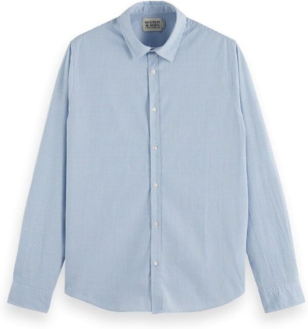 Camicia Scotch Soda Uomo Colletto Classico Logo Ricamato-0