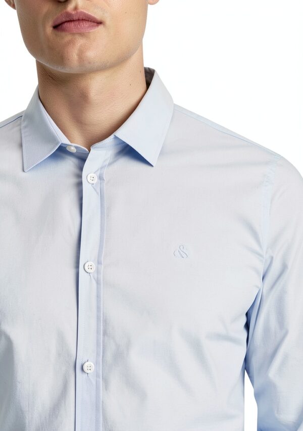 Camicia Scotch Soda Uomo Colletto Classico Logo Ricamato-2