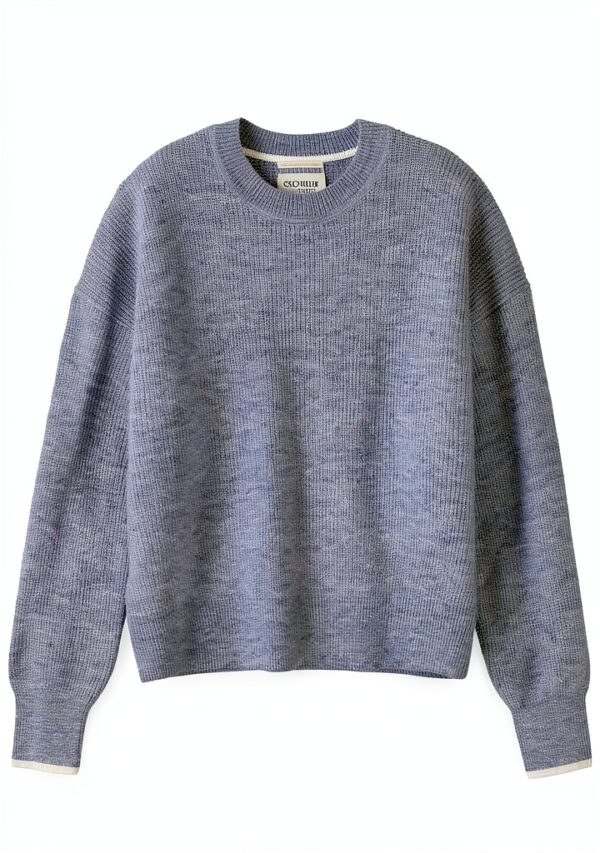 Maglione Scotch Soda Donna Denim Sbiadito Melange Maglioni-0