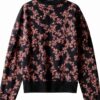 Felpa Mamiye Brothers Donna Jacquard Vestibilità Ampia-1