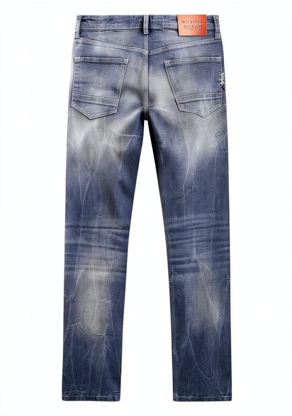 Jeans uomo United Legwear grigio sabbia Slim Fit-3