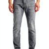 Jeans uomo United Legwear grigio sabbia Slim Fit-0