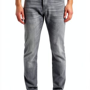 Jeans uomo United Legwear grigio sabbia Slim Fit-0