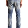 Jeans uomo United Legwear grigio sabbia Slim Fit-1
