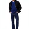 Felpa uomo United Legwear cotone morbido Peacoat-5