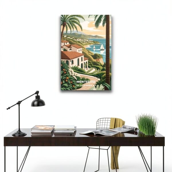 Poster su tela Montecito – Stile incorniciato o senza cornice, 30x45-2