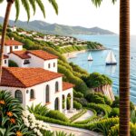 Poster su tela Montecito – Stile incorniciato o senza cornice, 30x45-0