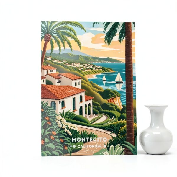 Poster su tela Montecito – Stile incorniciato o senza cornice, 30x45-6