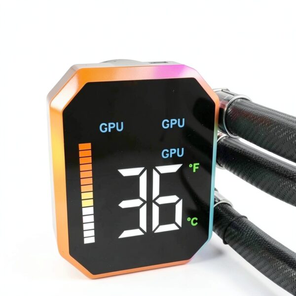 Raffreddatore CPU Montech HyperFlow 240 AIO 2 ventole ARGB e display-1