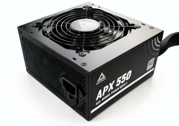 Alimentatore Montech APX 550W 80PLUS White ATX con ventola silenziosa-0