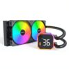 Raffreddatore CPU Montech HyperFlow 240 AIO 2 ventole ARGB e display-0