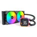 Raffreddatore CPU Montech HyperFlow 240 AIO 2 ventole ARGB e display-0